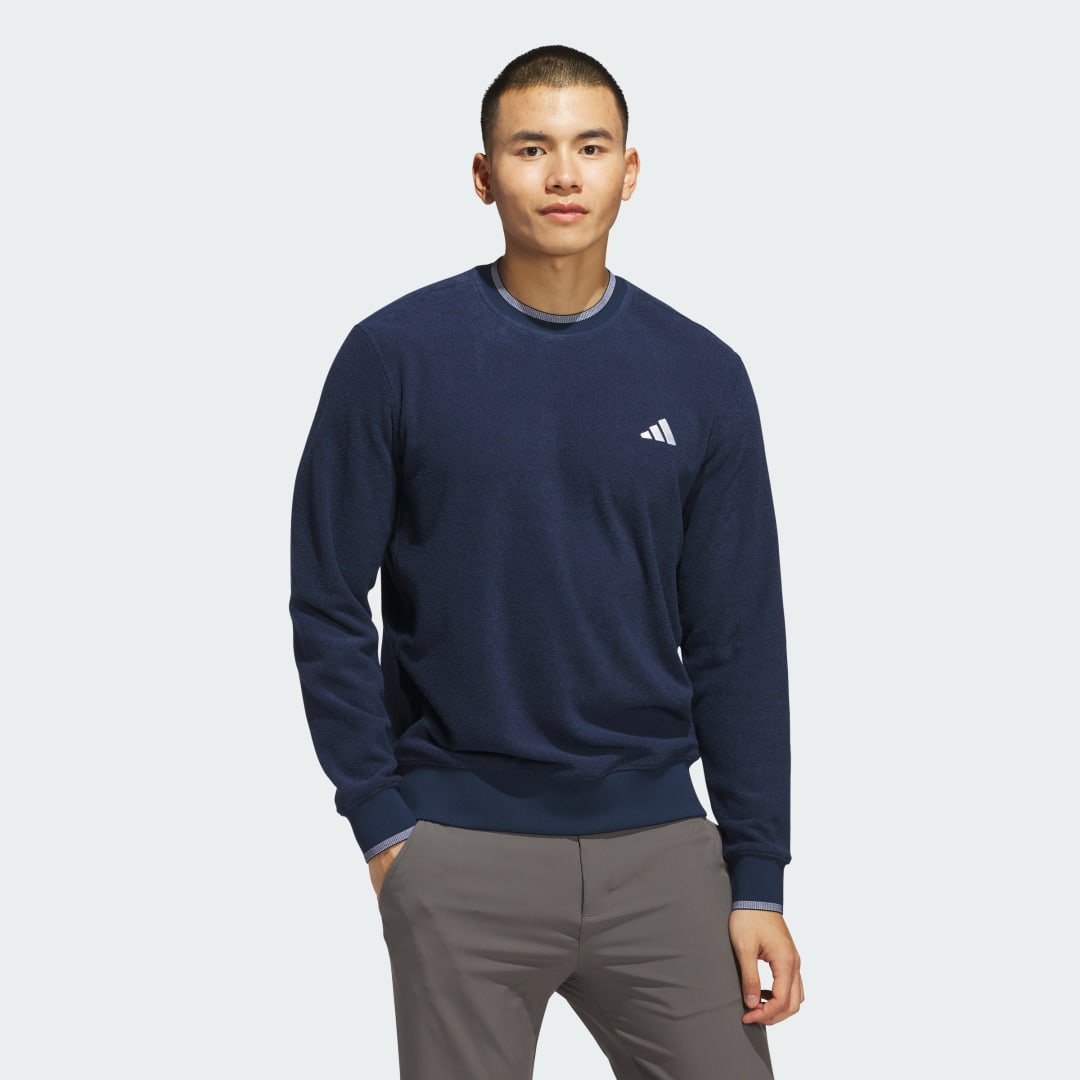 Суитчър adidas Performance Ultimate365 Tour Crewneck Sweatshirt Синьо | JW1618, 0