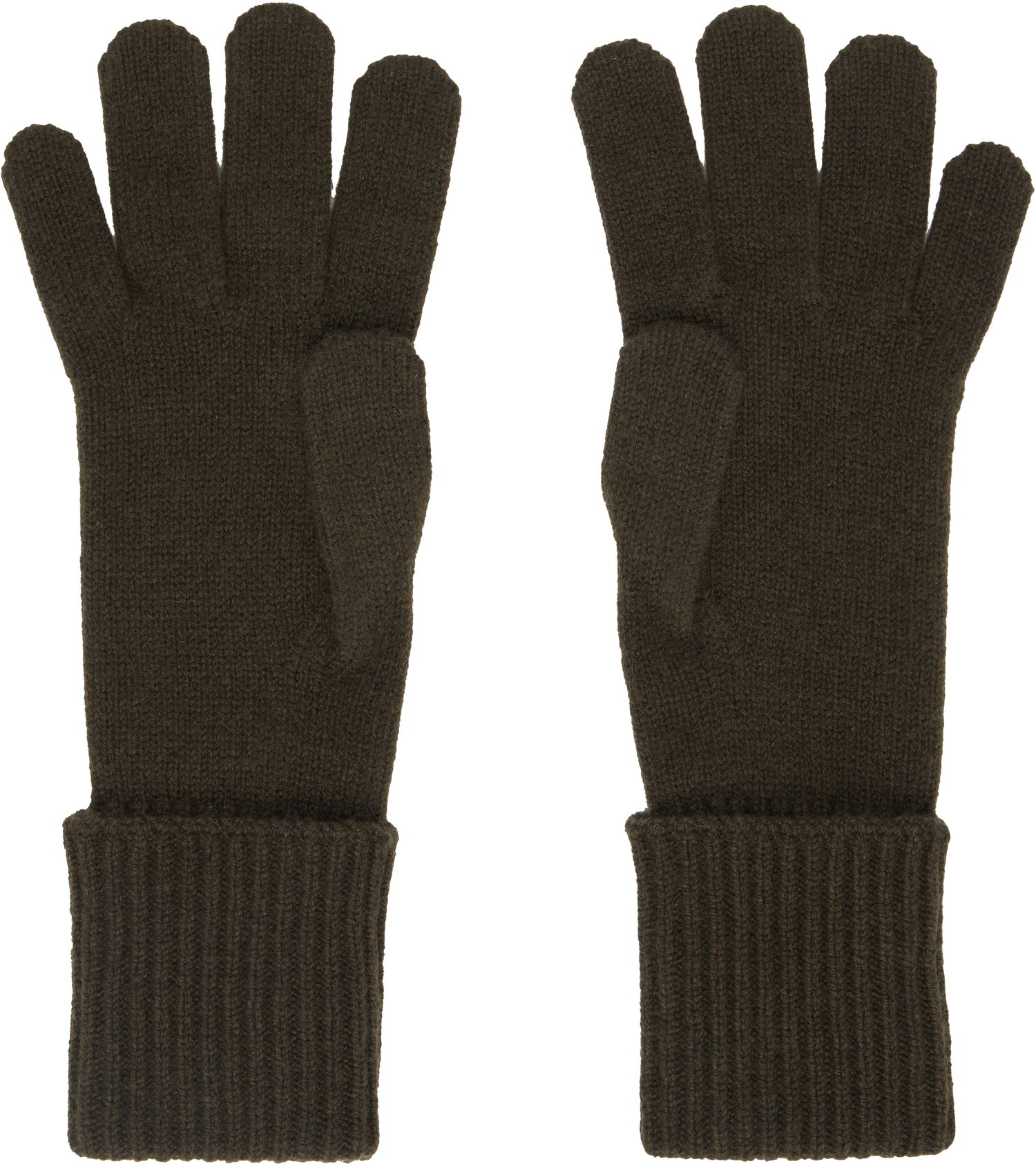Ръкавици Burberry Check Cashmere Blend Gloves Зелено | 8098892, 1