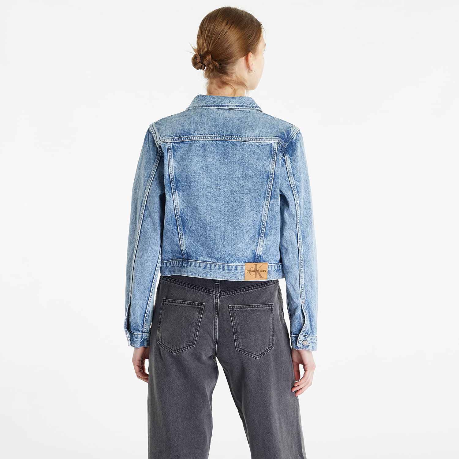 Яке CALVIN KLEIN Cropped 90S Denim Jacket Синьо | J20J220657 1AA, 1