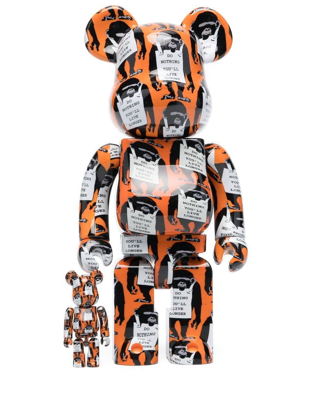 Brandalism Bearbrick toy set - Orange
