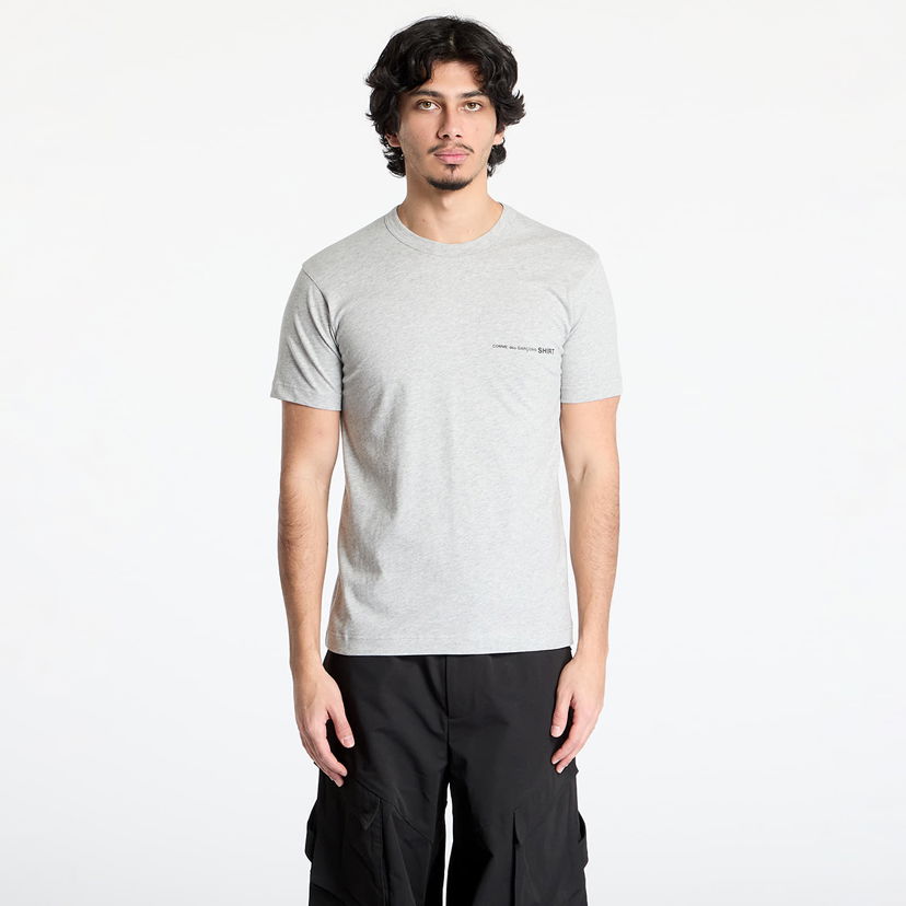 Тениска Comme des Garçons Comme des Garçons SHIRT Knit T-Shirt Сиво | FO-T026 GREY