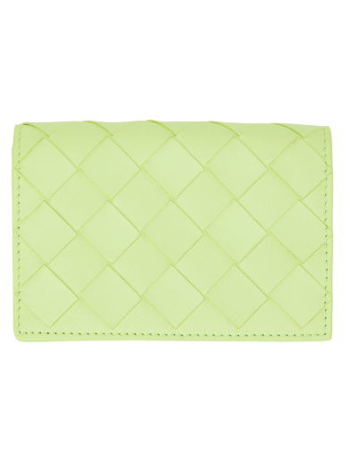 Портфейл Bottega Veneta Intrecciato Card Holder Зелено | 667141 VCPP3