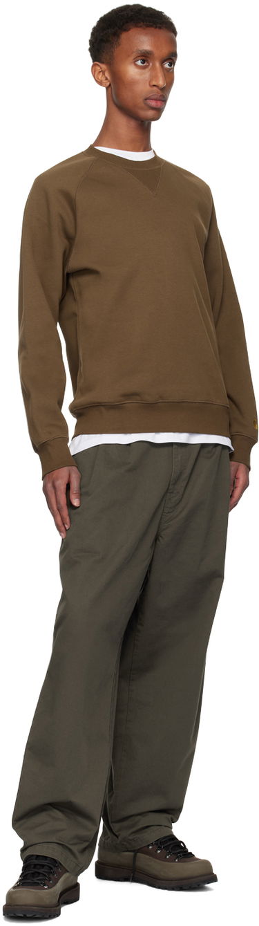 Панталони Carhartt WIP Merrick Relaxed Fit Cotton-Twill Trousers Зелено | I033759, 3
