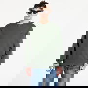 Crew Neck Sweatshirt with Striped Cuffs