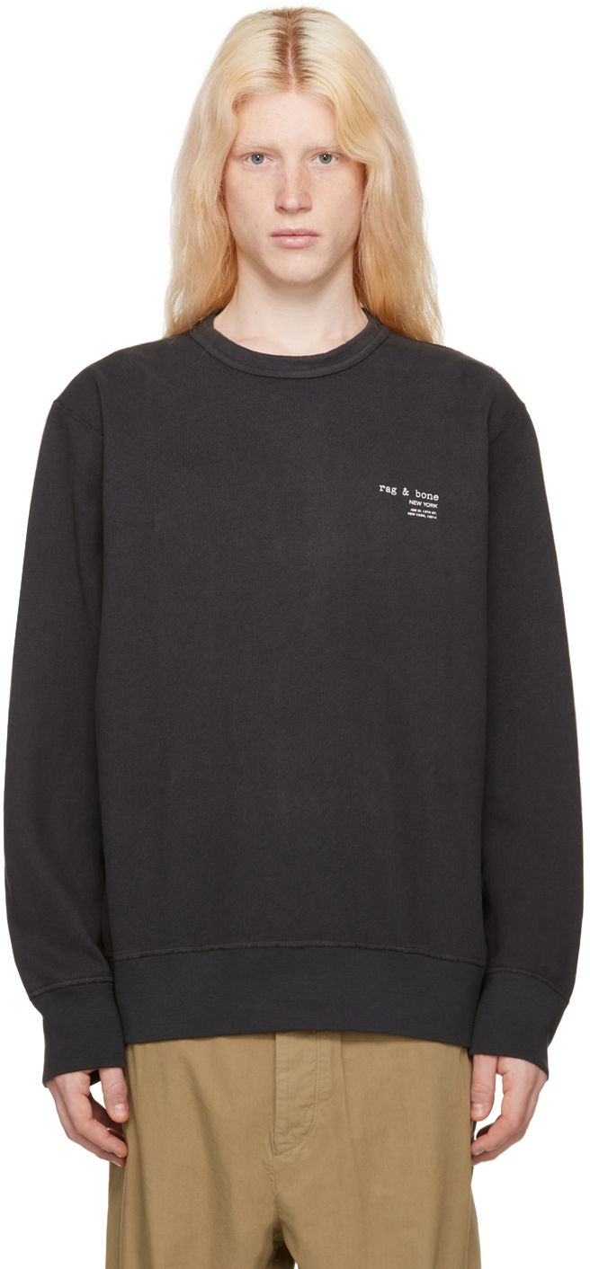 Пуловер rag & bone Damon Sweatshirt Черно | MBC23HT022DJ22, 0