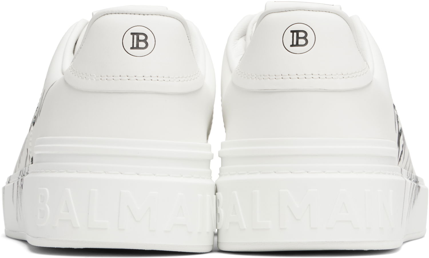 Кецове и обувки Balmain Balmain B-Court Бяло | EM0VI288LIPB, 1