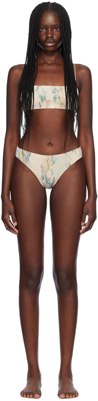 Бански TOTEME TOTEME Smocked Mid-Rise Bikini Многоцветен | 243-WSW1079FB0249/2WRW3263FB0249, 0