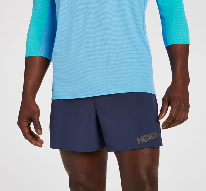 Къси панталони Hoka One One 5" Running Shorts Тъмно синьо | 1135027-OSP, 0