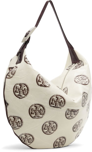Чанта през рамо Tory Burch Tory Burch T Monogram Balloon Bag Бяло | 171915-102, 1