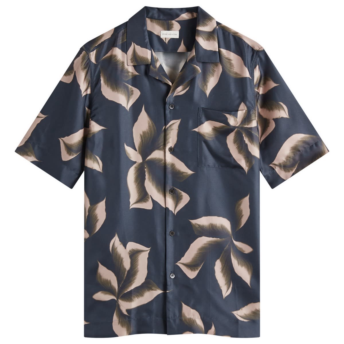 Риза Dries Van Noten Dries Van Noten Carltone Silk Vacation Shirt Синьо | 251-020742-1024-559, 0