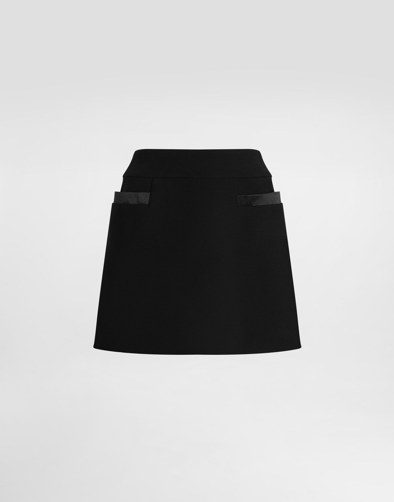 Пола Dolce & Gabbana Dolce & Gabbana Double Crepe Basque Skirt Черно | F4C4PTFU2L8N0000, 0