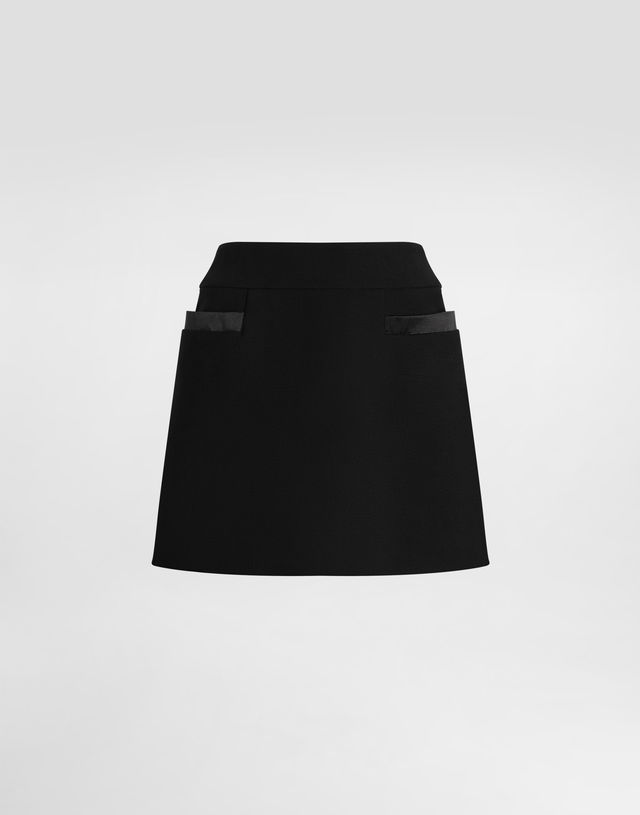 Dolce & Gabbana Double Crepe Basque Skirt