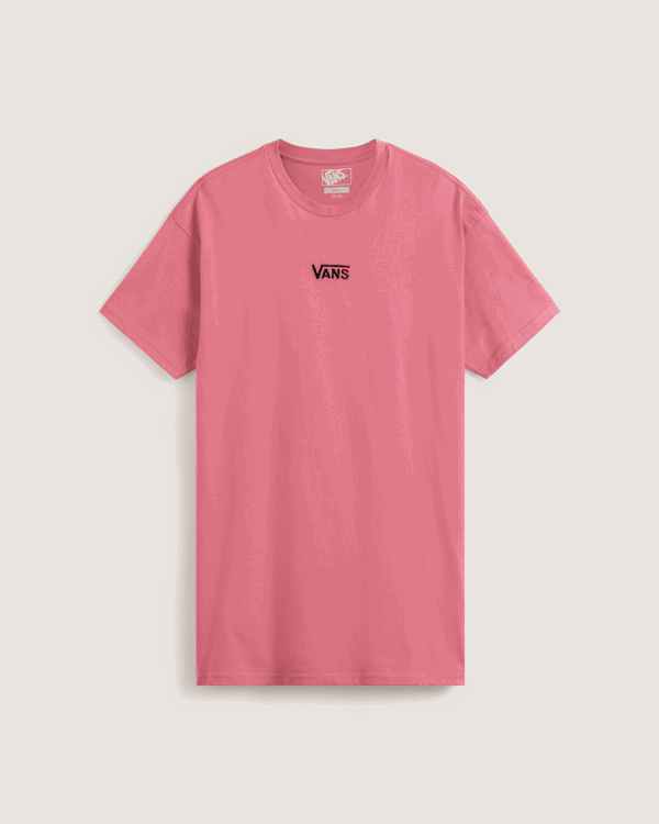 Тениска Vans Vans Center Vee Tee Dress L Розово | VN0A4RU2ZRY, 0