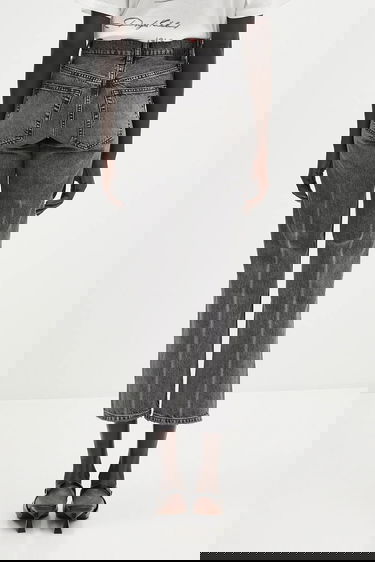 Дънки Anine Bing Kate Jean High Waist Cropped Jeans Сиво | A.06.11158, 2