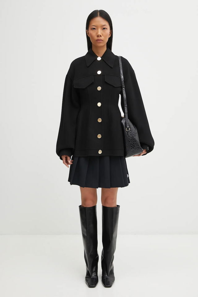 MM6 Maison Margiela Croc-Effect Leather Shoulder Bag