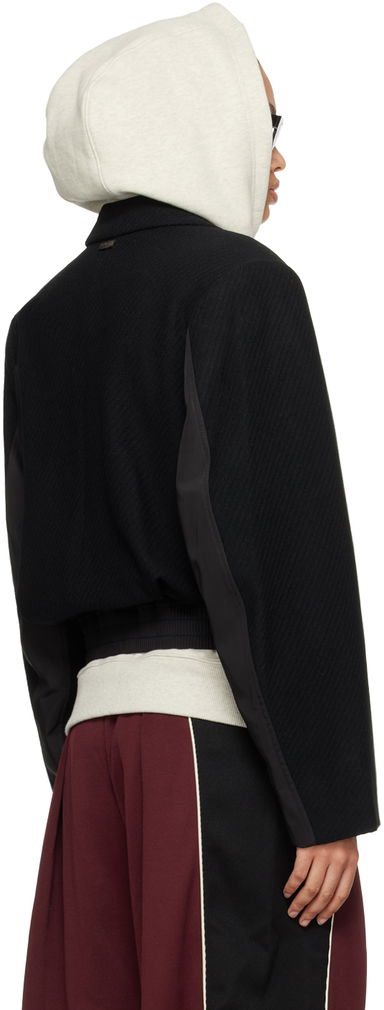Paneled Cropped Blazer, 3