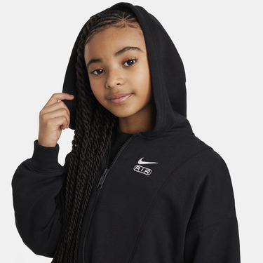 Суитчър Nike Air Full-Zip Fleece Hoodie Черно | FN8615-010, 2