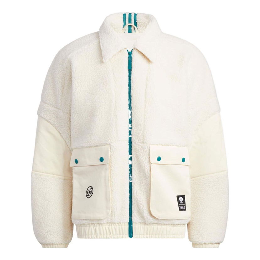 Парка adidas Originals Jujutsu Kaisen Sherpa Jacket Бяло | HZ2427