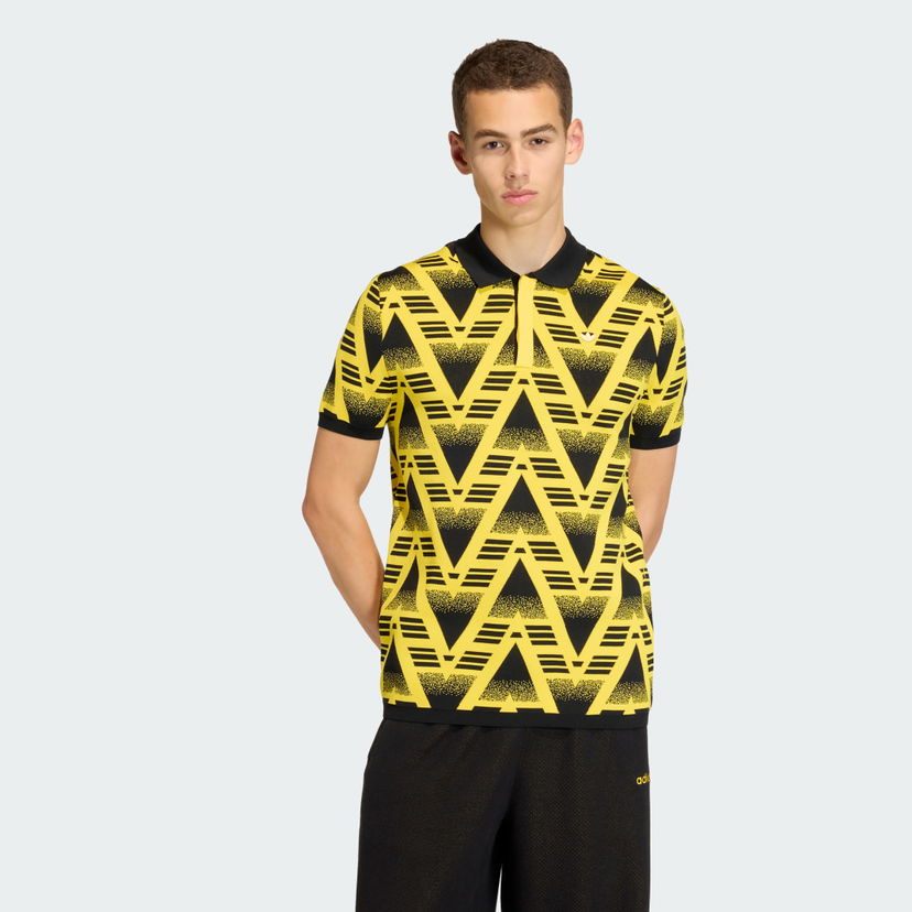 Поло тениска adidas Performance BRUISED BANANA FULLY FASHION KNIT Polo Shirt Многоцветен | KE4610