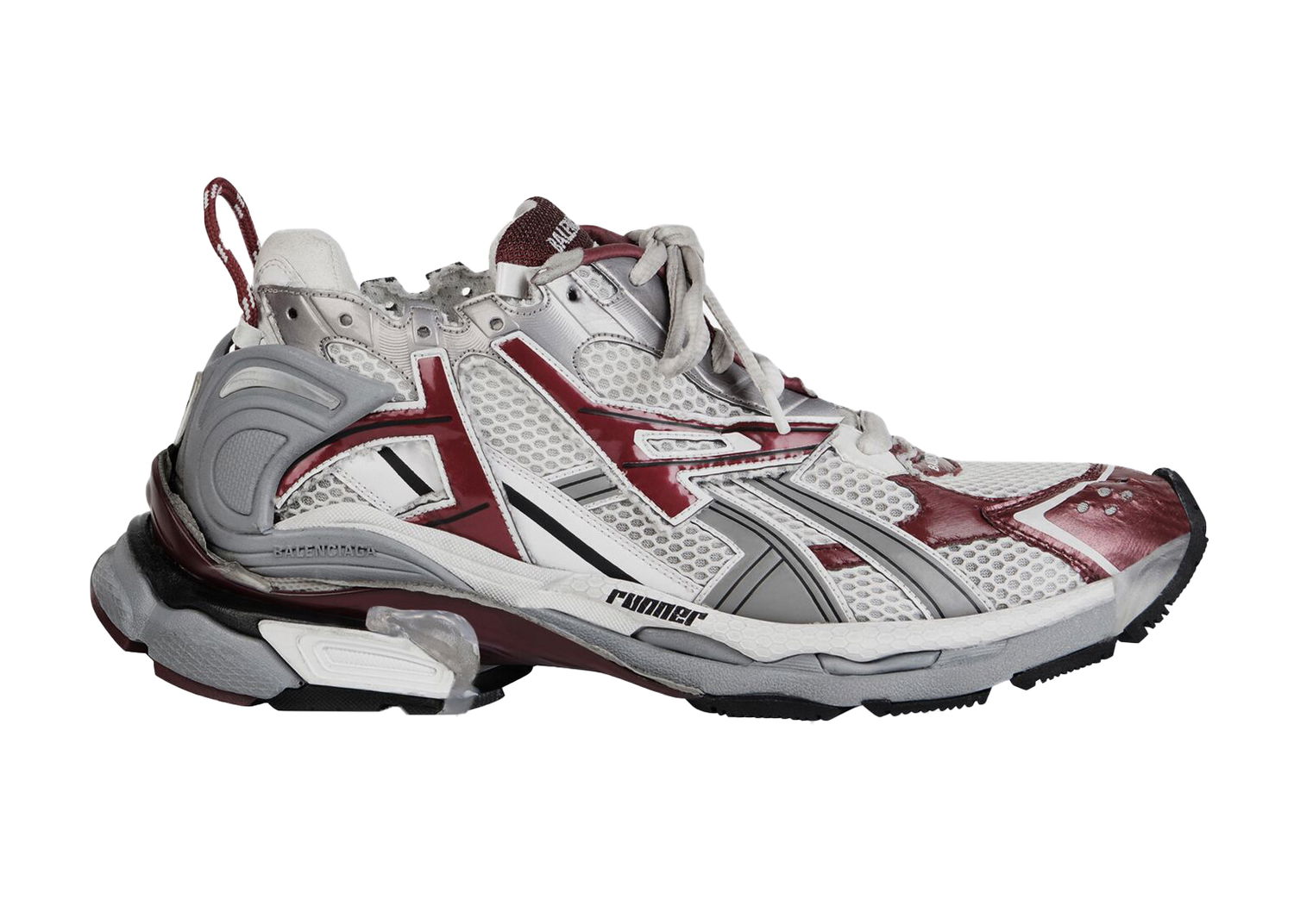 Кецове и обувки Balenciaga Runner Burgundy W Металик | 677402W3RB39069, 0