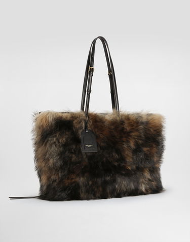 Голяма пазарска чанта Dolce & Gabbana Dolce & Gabbana Atene Fur Shopping Tote Bag Многоцветен | BB2535AW94289875, 2