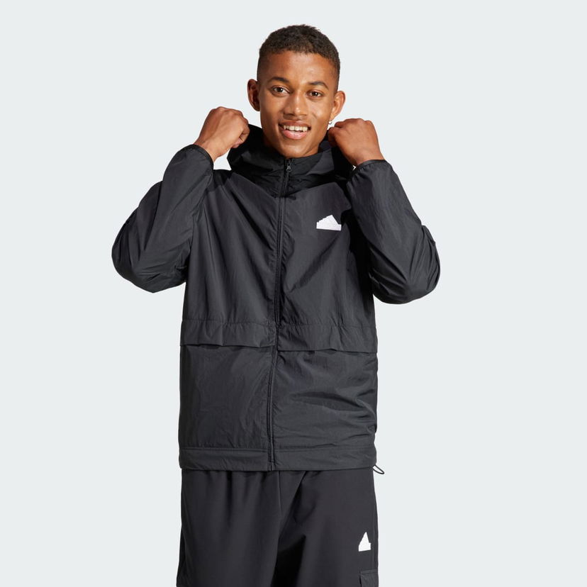 Суитчър adidas Performance adidas Sportswear Mikina City Escape Full-Zip Черно | IR5192