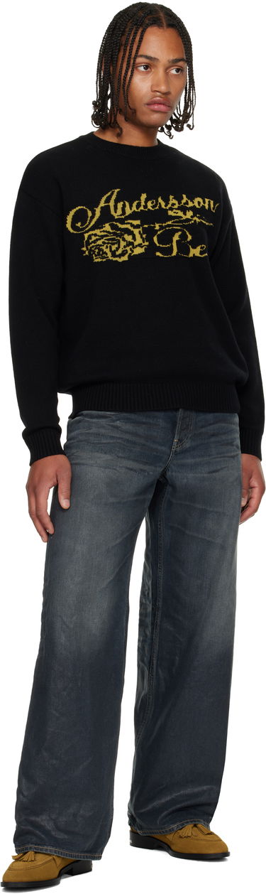 Пуловер Andersson Bell Cashmere Rose Crew-Neck Sweater Черно | atb1372u, 3