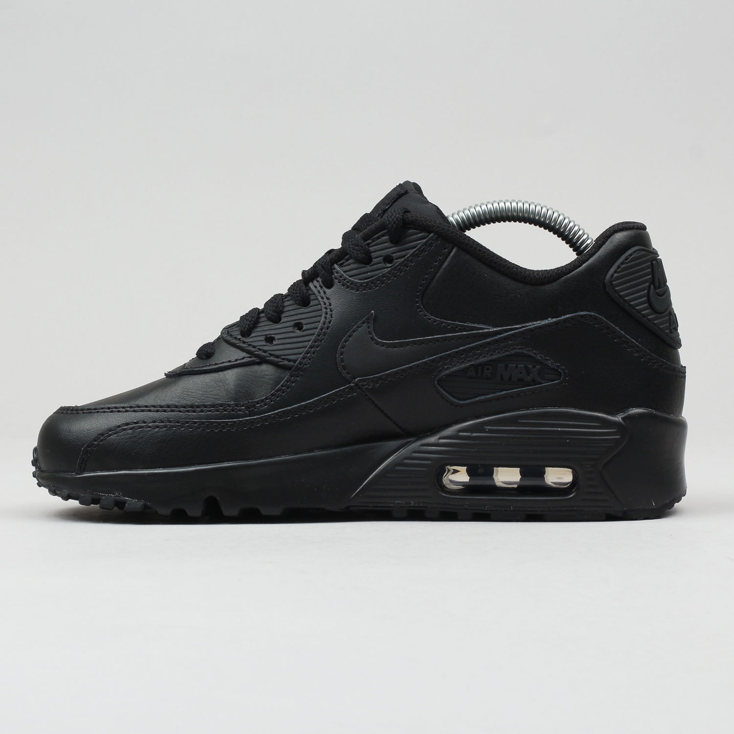 Кецове и обувки Nike Air Max 90 Leather GS Черно | 833412-001, 0