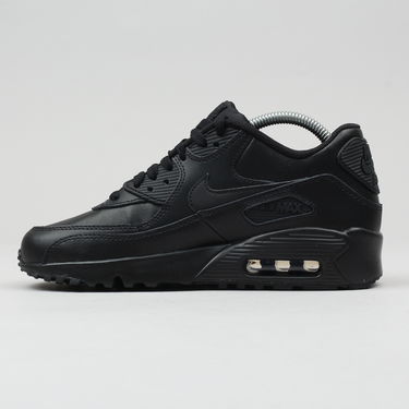 Кецове и обувки Nike Air Max 90 Leather GS Черно | 833412-001, 0