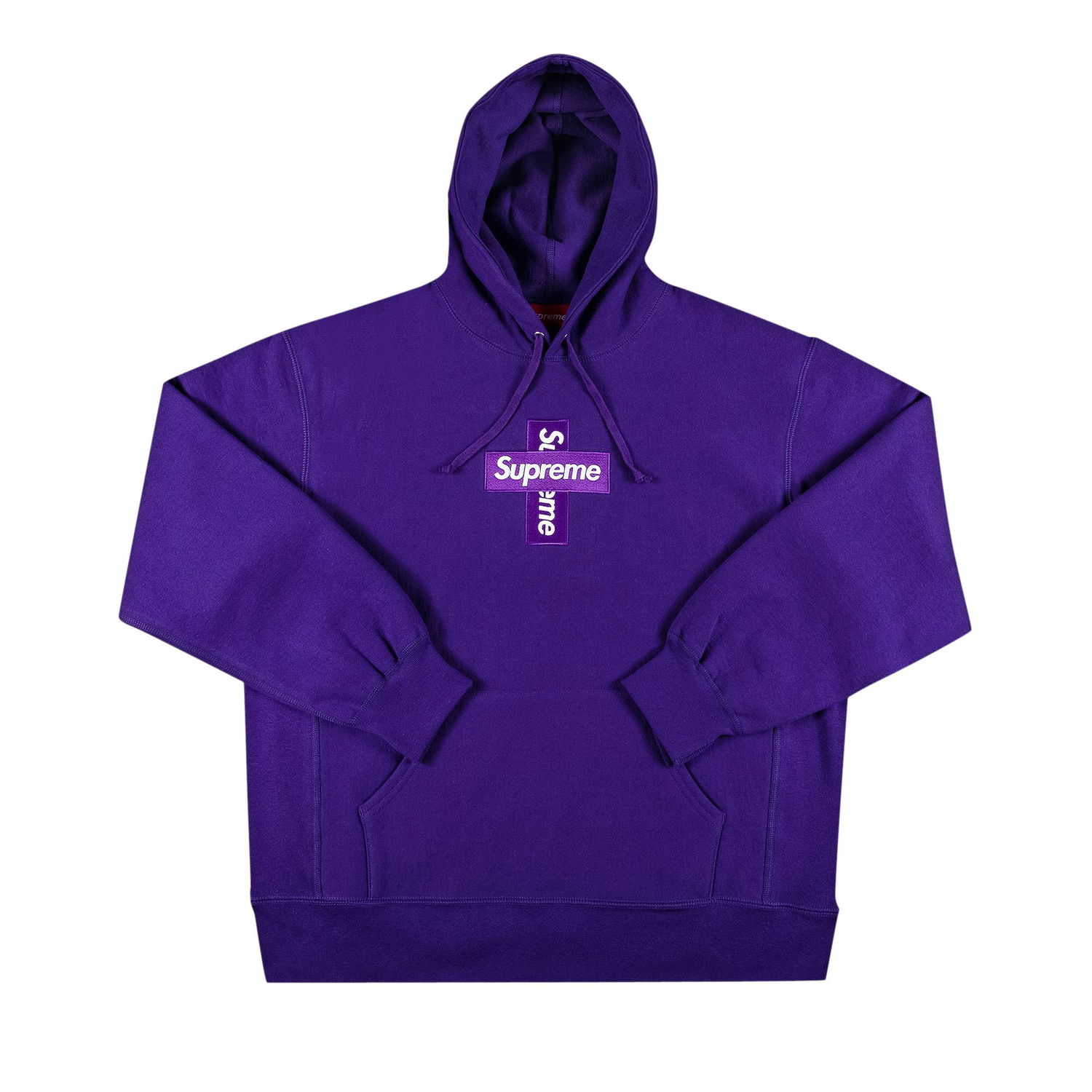 Суитчър Supreme Cross Box Logo Hooded Sweatshirt Лилаво | FW20SW70 PURPLE, 1