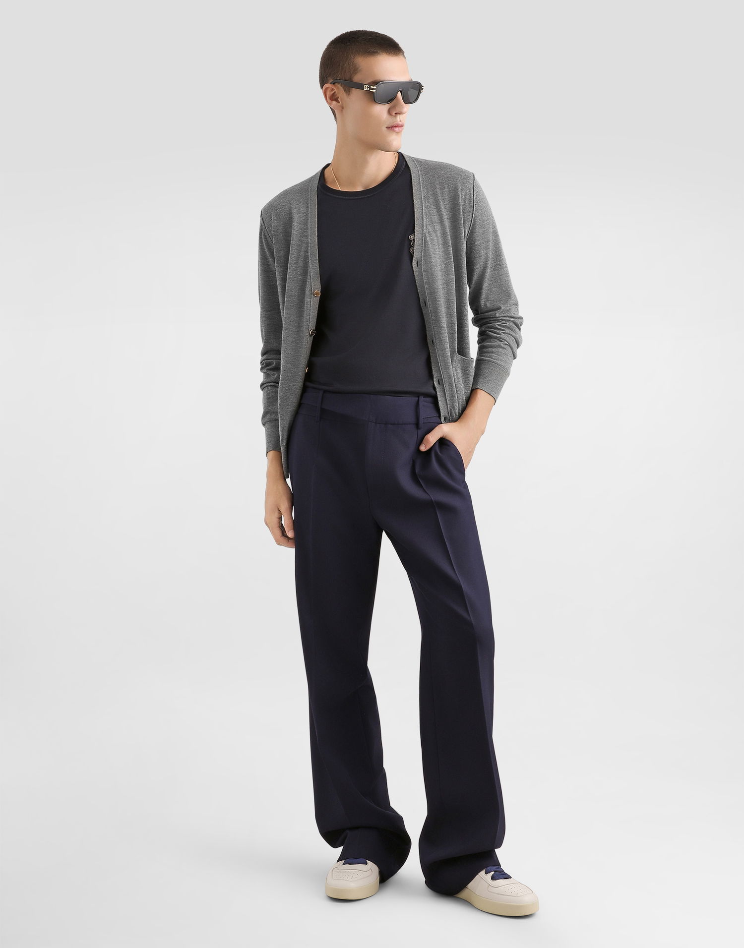 Тениска Dolce & Gabbana Dolce & Gabbana T-shirt With Heraldic Patch Черно | G8PT1ZG7PZUB0665, 1