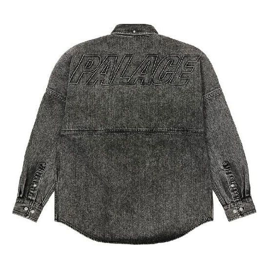 Риза Palace Palace Bossy Back Logo Denim Shirt Черно | P20SHT008, 0