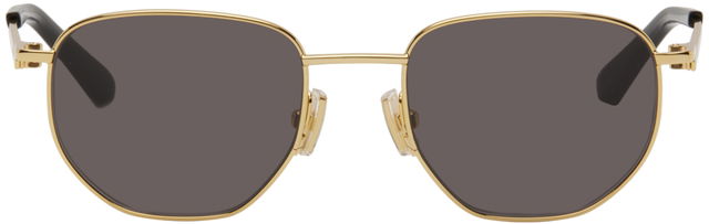 Split Oval Metal Sunglasses