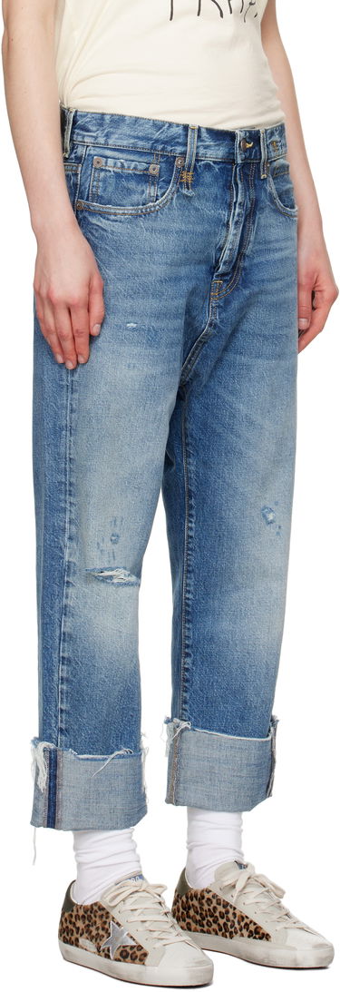 Дънки R13 R13 Tailored Drop Cropped Jeans Синьо | R13W6452-D283C, 1