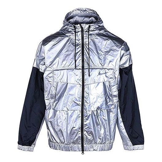 Ветровка Nike Contrast Stitching Hooded Windproof Jacket Металик | DD2886-095, 0