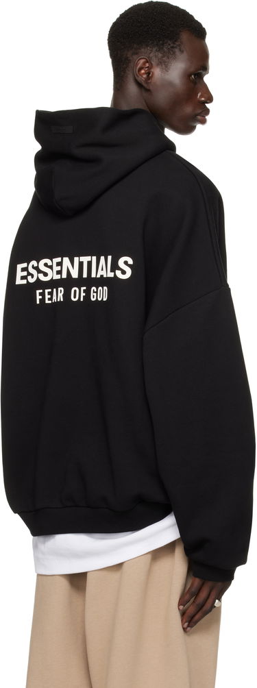 Суитчър Fear of God Fear of God ESSENTIALS Fleece Hoodie Черно | 192HO246250F, 2