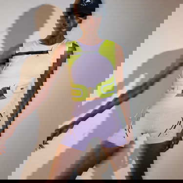 Къси панталони adidas Originals by Stella McCartney TruePace Cycling Shorts Лилаво | IN1852, 1