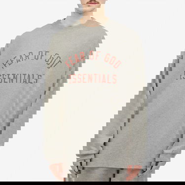 Тениска Fear of God Essentials Long Sleeve Jersey T-Shirt Сиво | 125BT244201F, 2