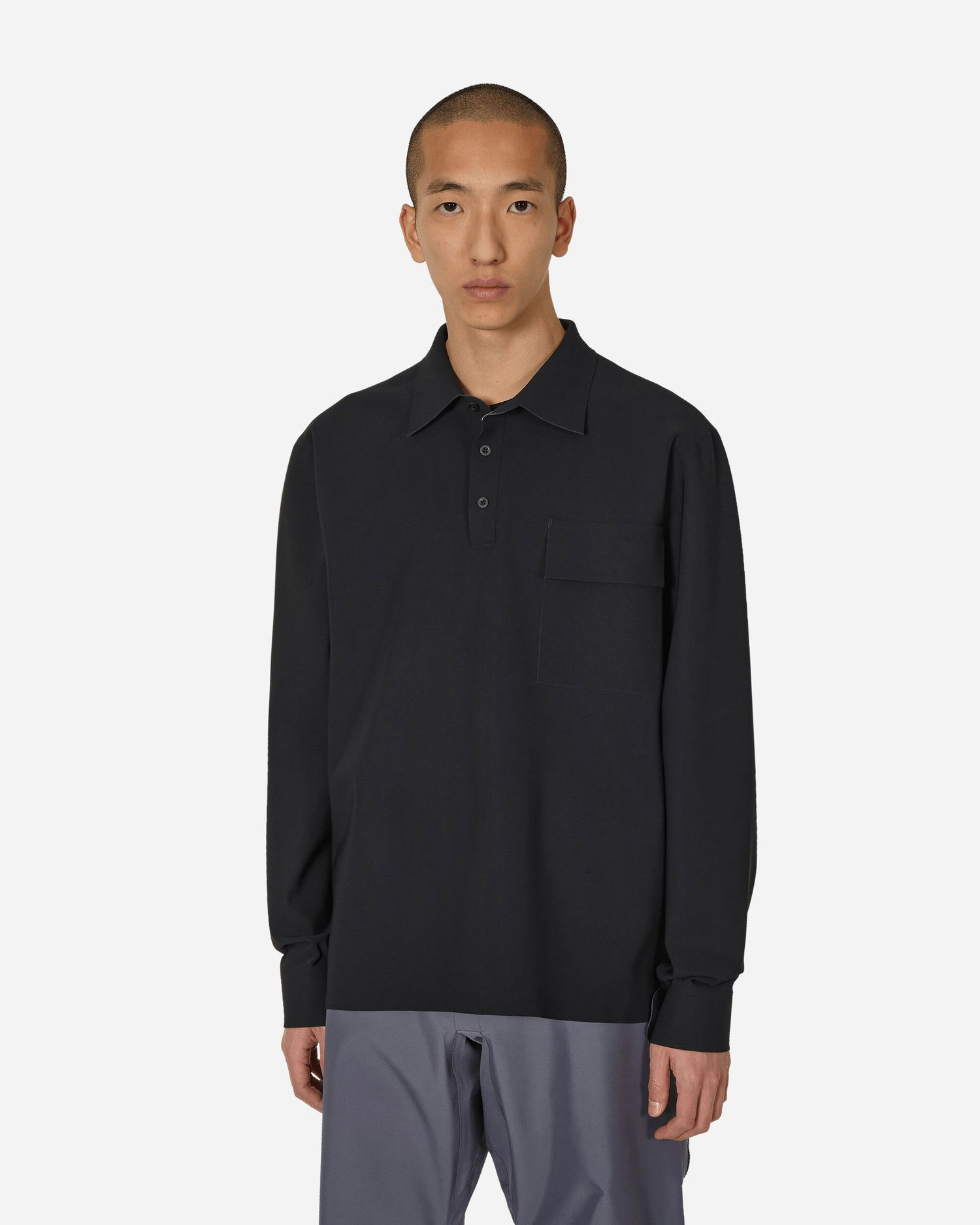 Поло тениска GR10K Taped Bonded Polo Shirt Black Черно | SS24GR95AEB BL, 1