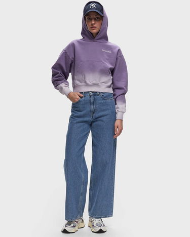 Суитчър Sporty & Rich Dip Dye Cropped Hoodie With Logo Embroidery Лилаво | WS070S413SD, 1