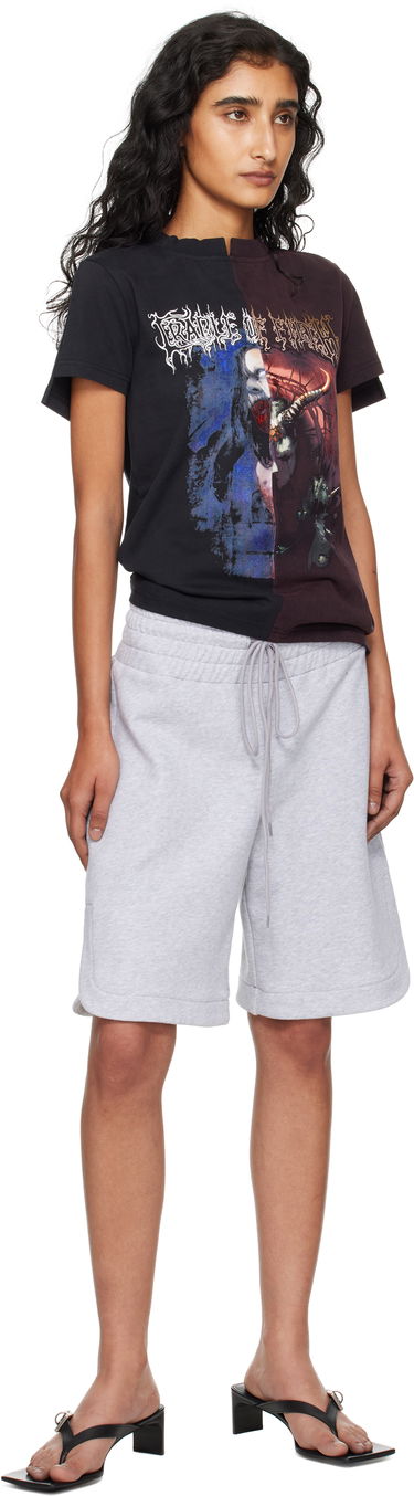 Тениска VETEMENTS VETEMENTS Cradle of Filth Cut-Up Fitted T-Shirt Черно | WCF76TR930BR, 3