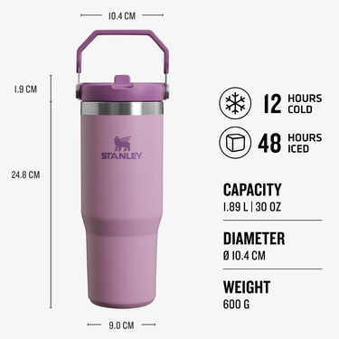 Бутилки за пиене Stanley The Iceflow™ Flip Straw Tumbler Лилаво | 10-09993-312, 4