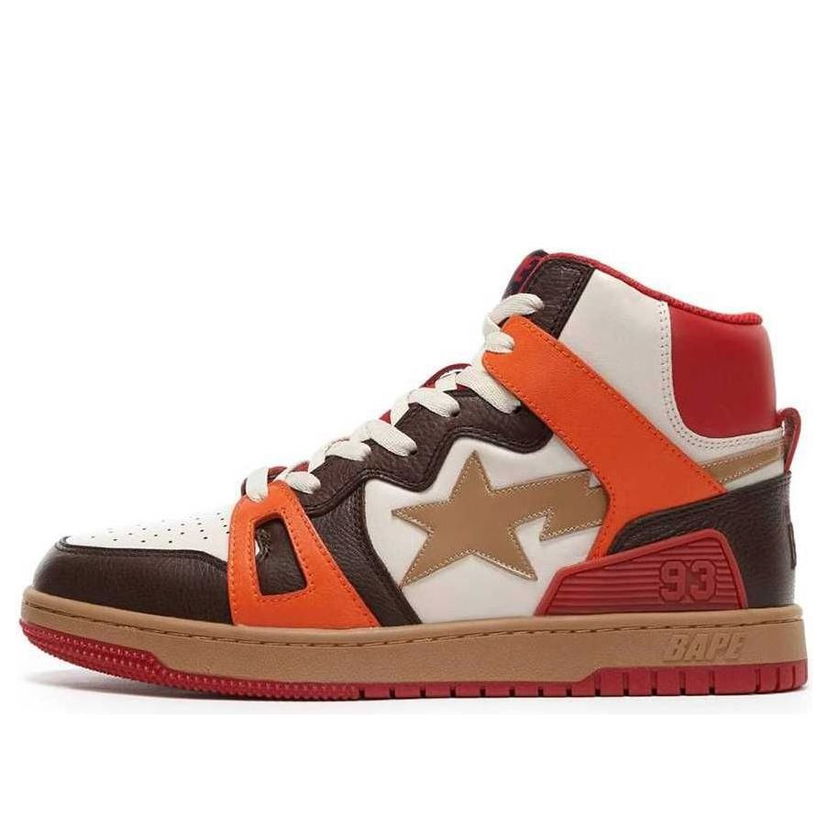 Кецове и обувки BAPE Sta 93 Hi Бяло | BAPESTA93HI-SANDORANGE
