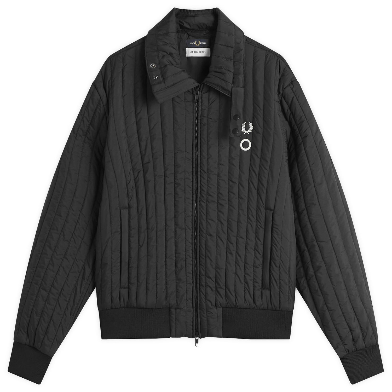 Яке бомбър Fred Perry x Craig Green Quilted Jacket Size Large Черно | SJ1131-102, 0