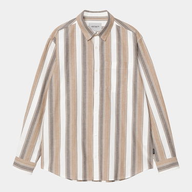 Риза Carhartt WIP Carhartt WIP Men's L/S Kendricks Striped Shirt Бежово | I034881_9, 0