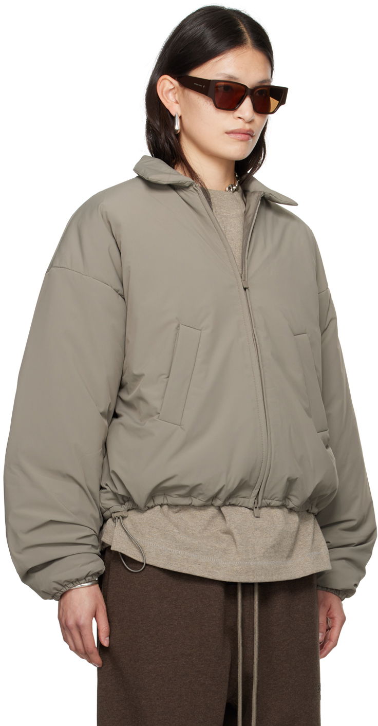Яке бомбър Fear of God ESSENTIALS Padded Bomber Jacket Сиво | 202SU245135FW, 1