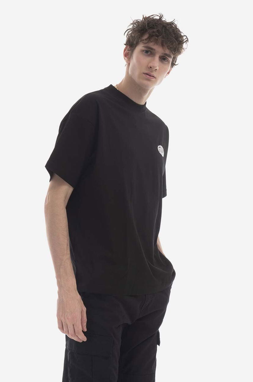 Тениска Stampd T-Shirt With Print Черно | SLA.M2846TE