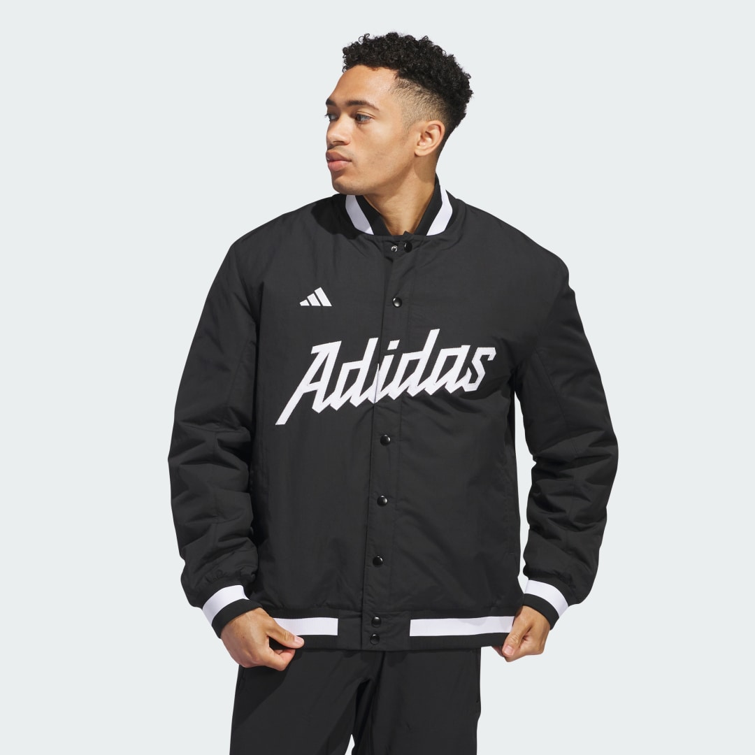 Яке бомбър adidas Performance Baseball Coach Черно | IN2007, 1
