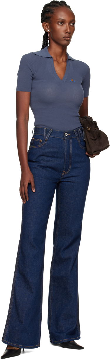 Дънки Vivienne Westwood Vivienne Westwood Ray 5 Pocket Flare Jeans Синьо | 1902002B-W0162-, 3