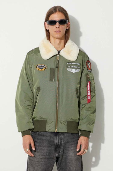 Яке бомбър Alpha Industries Injector III Air Force Bomber Jacket Зелено | 198113.01, 0